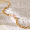 2025 Summer Elegant Vintage Hand-jewelry Shell Bead Brass Real Gold Pearl Bracelet for Women
