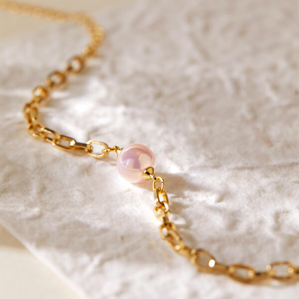 2025 Summer Elegant Vintage Hand-jewelry Shell Bead Brass Real Gold Pearl Bracelet for Women