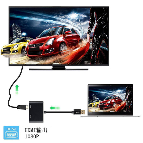 USB to HDMI Adapter USB to VGA adapter USB 3.0/2.0 to HDMI Multi-Display Video Converter USB Extends Display Monitor